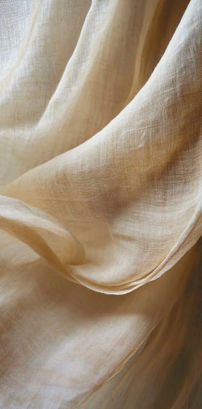 Linen material detail used throughout LYDYA's interior